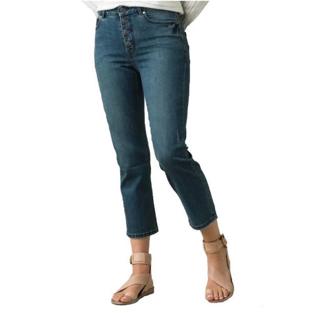 Prana women's gram crop button fly jean size 4 / 27